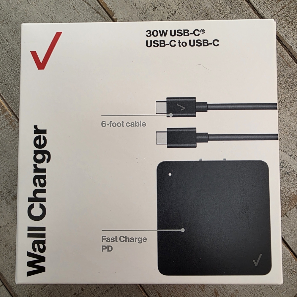 30W 6FT USB-C to USB-C Fast Charge PD Charging Kit - New